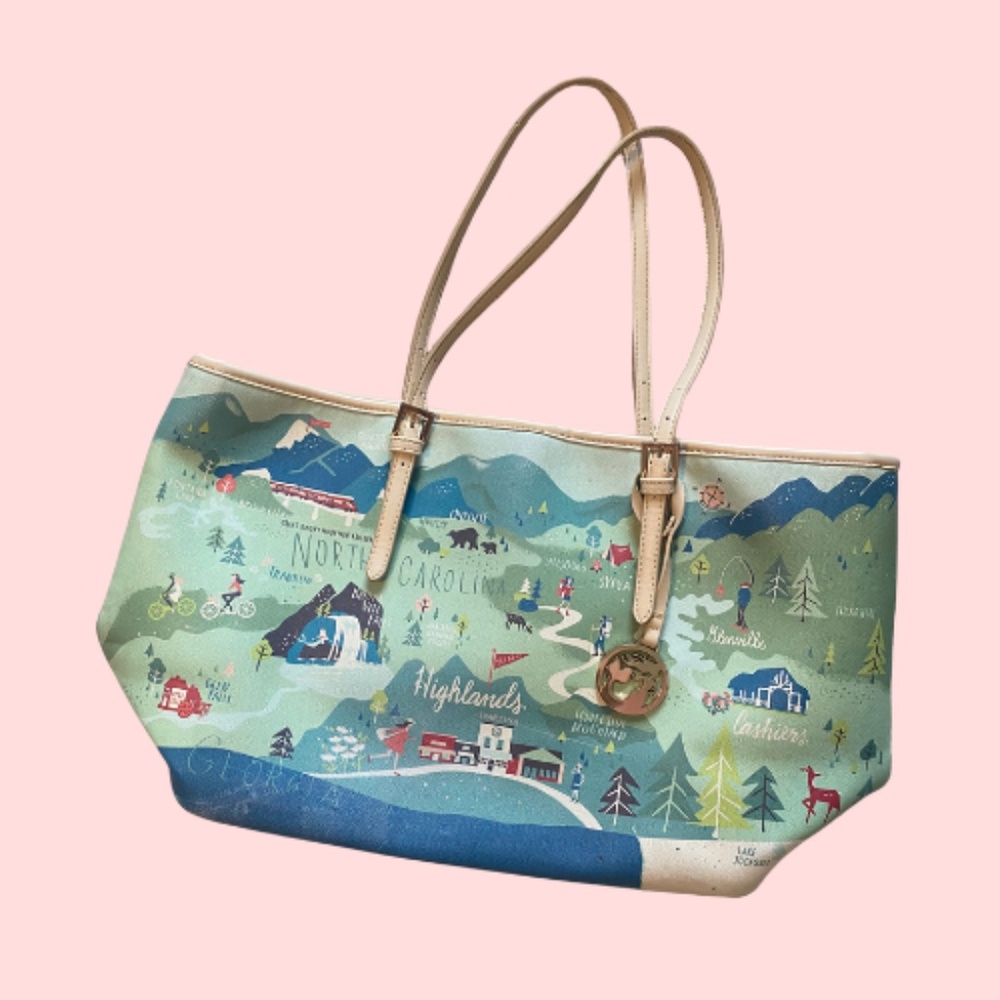 Spartina 449 Destinations Collection Blue Ridge Mountains Tote